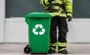 Recycle bin and bunker gear
